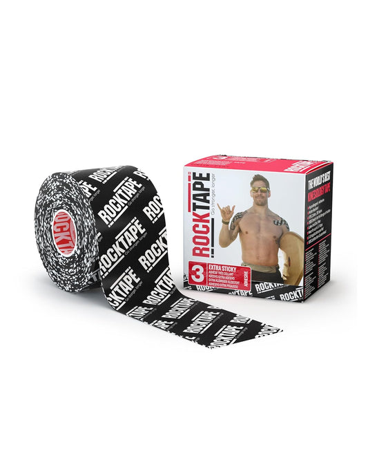 RockTape Kinesiology Tape para Deportistas, Resistente al Agua, Reducir el Dolor y Lesiones Recuperación, 5,1 cm X 16,4 pies, Uncut o precortado Tiras