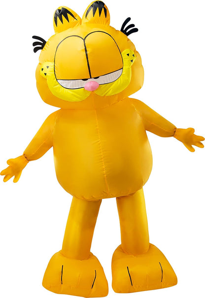 Rubies - Disfraz inflable Garfield para adultos para fiestas temáticas y Halloween, como se muestra, talla única