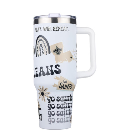 The Memory Company - Vaso de 40 onzas de Team Spirit Game Day