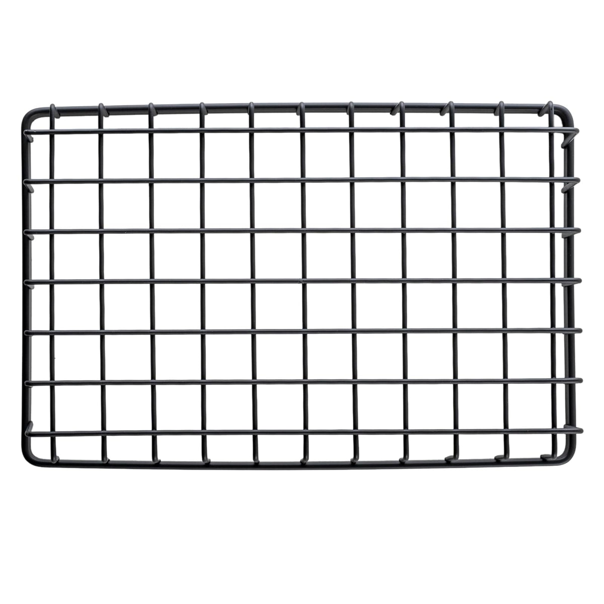 G.E.T. WB-962-MG Cesta rectangular de alambre de almacenamiento de metal para despensa, productos y más, 9 x 6 x 2 pulgadas, gris