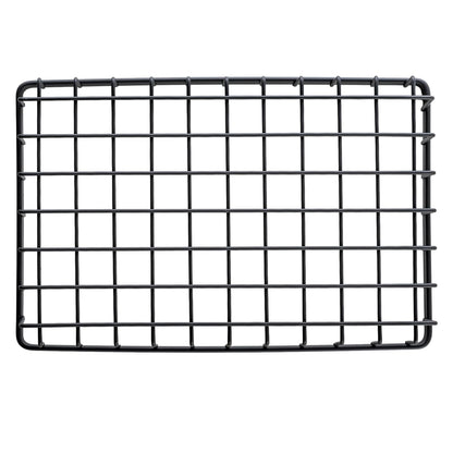 G.E.T. WB-962-MG Cesta rectangular de alambre de almacenamiento de metal para despensa, productos y más, 9 x 6 x 2 pulgadas, gris