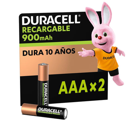 Duracell Pila Recargable AAA 900mAh - AAA Recargable 2 Baterías
