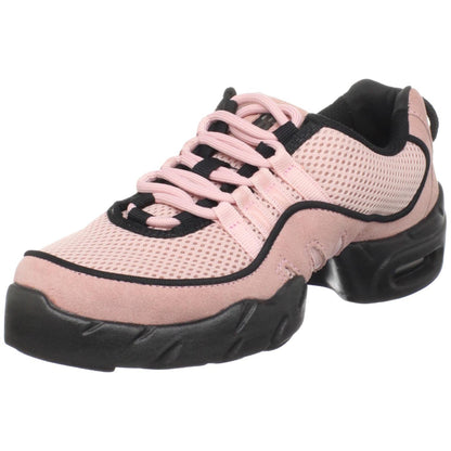 Bloch Dance Boost DRT Zapatillas de Baile de Ante y Malla con Suela Dividida para Mujer, Negro, 9.5 US - 24.5 cm - Rosado