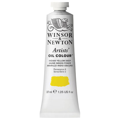 Winsor & Newton Artists' Oil Colour Pintura al Óleo Profesional, 37 ml - 37-ml Tube - Amarillo (Indian Yellow Deep)