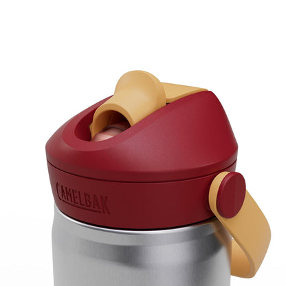 CamelBak Thrive - Botella de Agua de Acero Inoxidable para niños con popote, 12 onzas