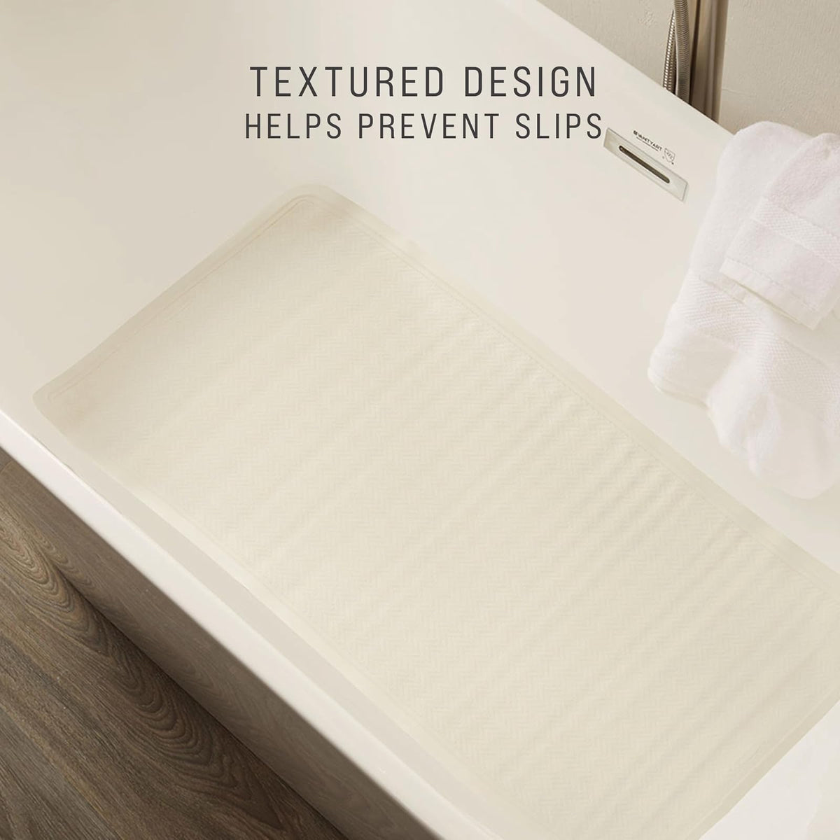 Rubbermaid Commercial Safti-grip alfombra de baño, Rectangle, Blanco, Extra Grande