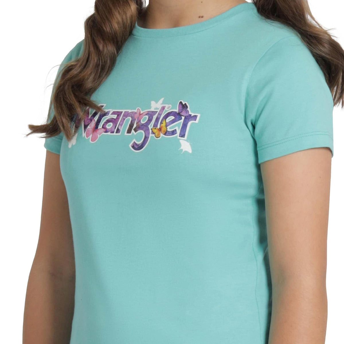 Wrangler, Playera de Manga Corta para Niña, Ropa Casual para Niña, Color