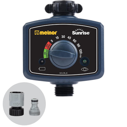 Melnor 65164AMZ Sunrise - Temporizador Diario de Agua, Gris, Negro