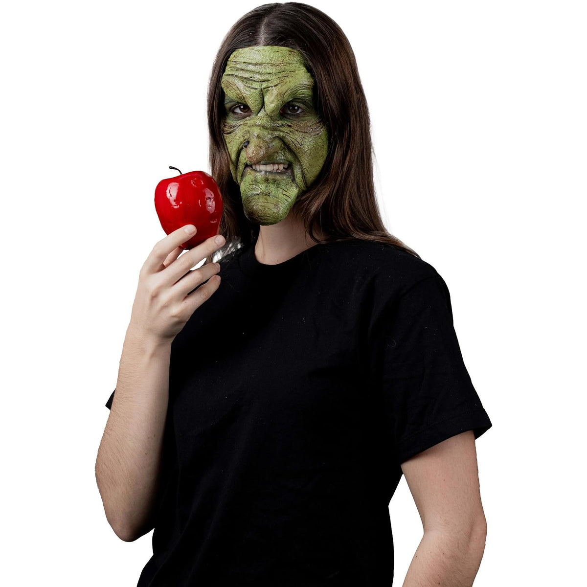 Ghoulish Productions Aplicaciones De Látex Green Witch 3 Piezas, Efectos para Cosplay Bruja Verde FX para Disfraz, Protesis de 3 Piezas ideal para Disfraz Halloween y Fiestas Temáticas