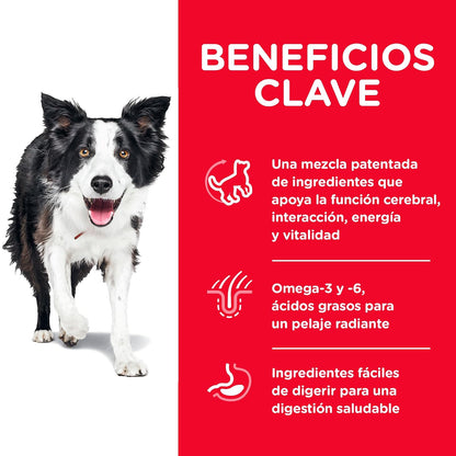 Hill's Science Diet Croquetas para Perro Senior 7+ Sabor Pollo 5.7Kg | Croquetas Hill's para perro, pollo real, vitalidad senior, salud de órganos vitales, energía diaria