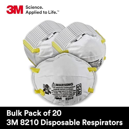N95 partículas mascarilla 8210, 3 m (paquete de 20)