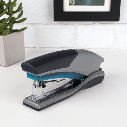 Swingline - Engrapadora Optima 25, 25 hojas de capacidad, esfuerzo reducido, tamaño completo y compacto, Azul/Gris, Paquete de 1