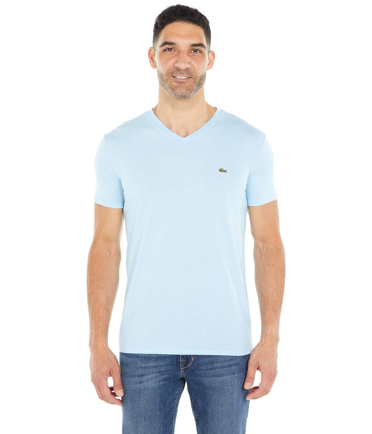 Lacoste Mens Short Sleeve V-Neck Pima Cotton Jersey T-Shirt - 3XL - overview