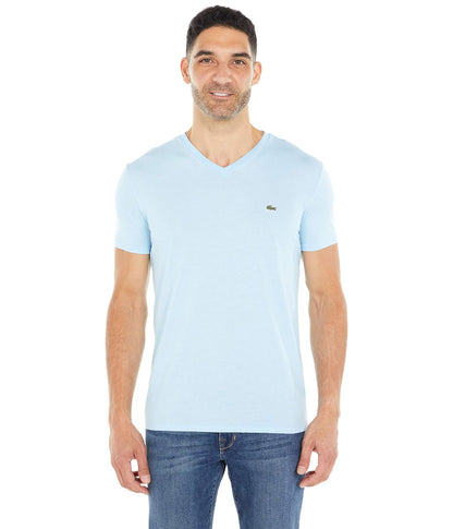 Lacoste Mens Short Sleeve V-Neck Pima Cotton Jersey T-Shirt - 3XL - overview