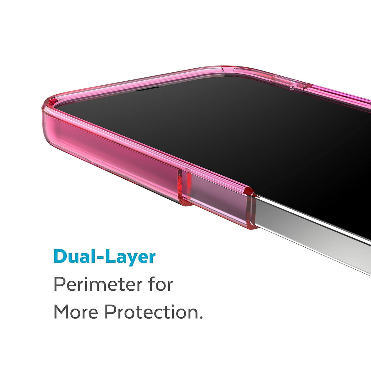Speck - Funda transparente para iPhone 14 y iPhone 13, protección contra caídas, resistente a los arañazos y antiamarilleamiento, funda de doble capa para iPhone 14 y iPhone 13 modelo de 6.1 pulgadas,