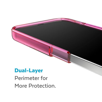 Speck - Funda transparente para iPhone 14 y iPhone 13, protección contra caídas, resistente a los arañazos y antiamarilleamiento, funda de doble capa para iPhone 14 y iPhone 13 modelo de 6.1 pulgadas,