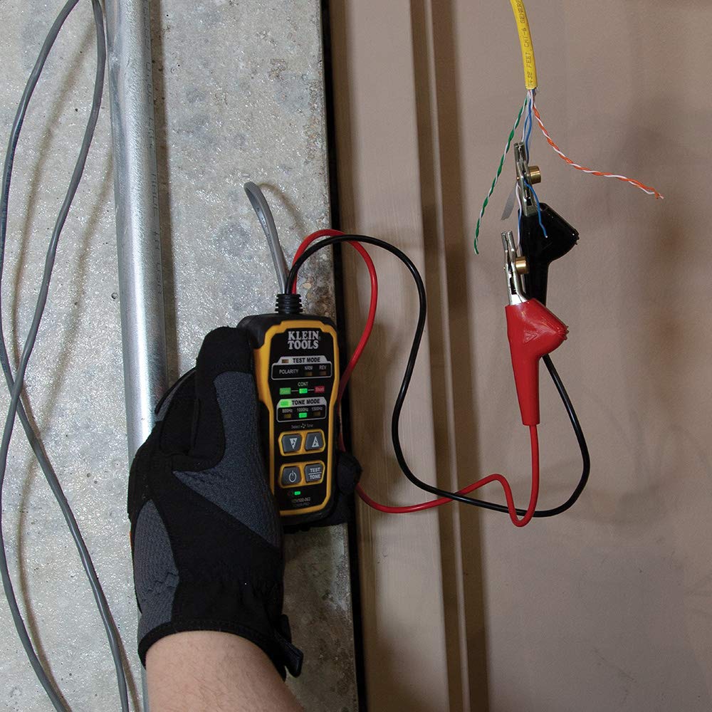 Klein Tools VDV500-820 Juego de rastreo de cables eléctricos Tone and Probe PRO, baterías y bolsa de transporte