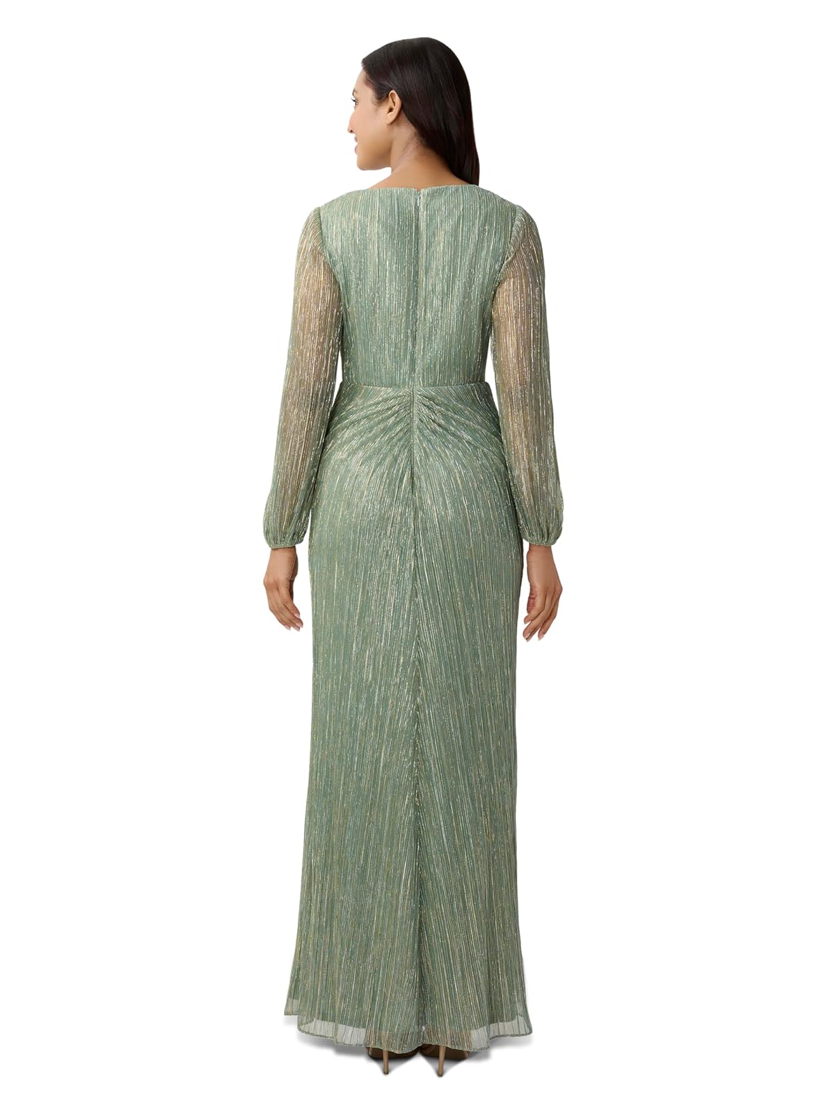 Adrianna Papell Vestido drapeado de Malla metálica Vestido para ocasión Especial para Mujer