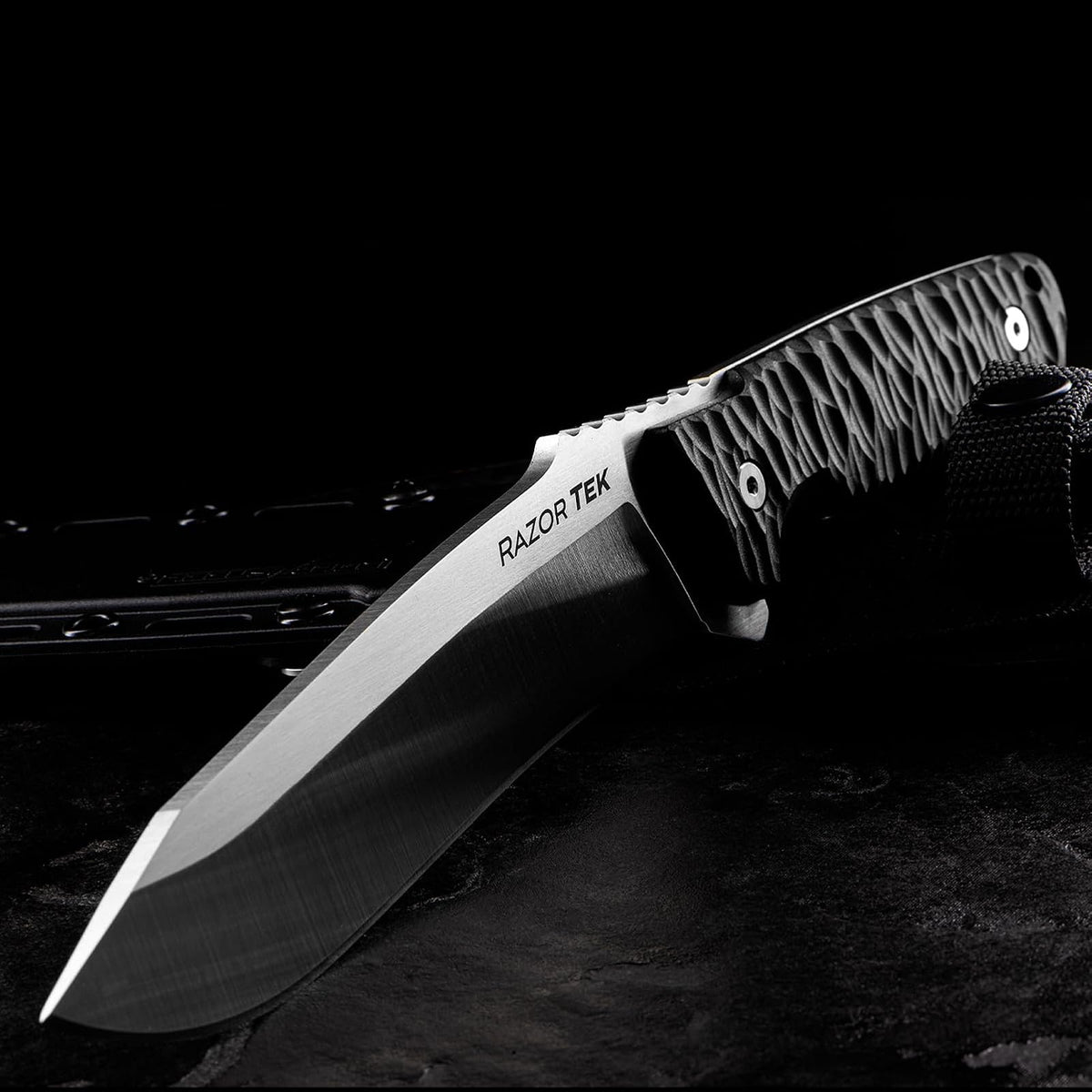 Cold Hunting Knives Razor Tek 5 Fixed Blade FX-5RZR Black GFN Stainless Knife Cuchillo