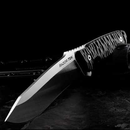 Cold Hunting Knives Razor Tek 5 Fixed Blade FX-5RZR Black GFN Stainless Knife Cuchillo