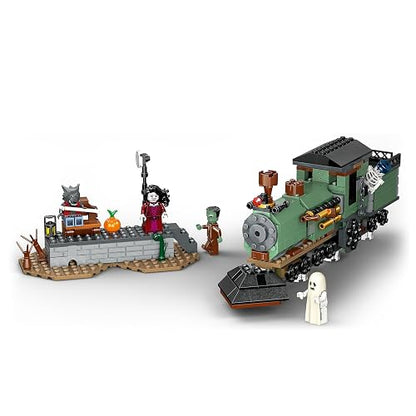 LEGO Creator 3en1 Mansión Embrujada Juguete para Construir una Casa, Se Convierte en un Barco o un Tren con 5 Minifiguras, Regalo para Halloween, para Niños de 9 Años o Más 31167