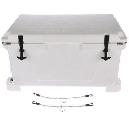 Attwood 14137-7 Kit de montaje para enfriador, 4 piezas de esquina, 2 correas elásticas de conexión rápida, resistente a la corrosión