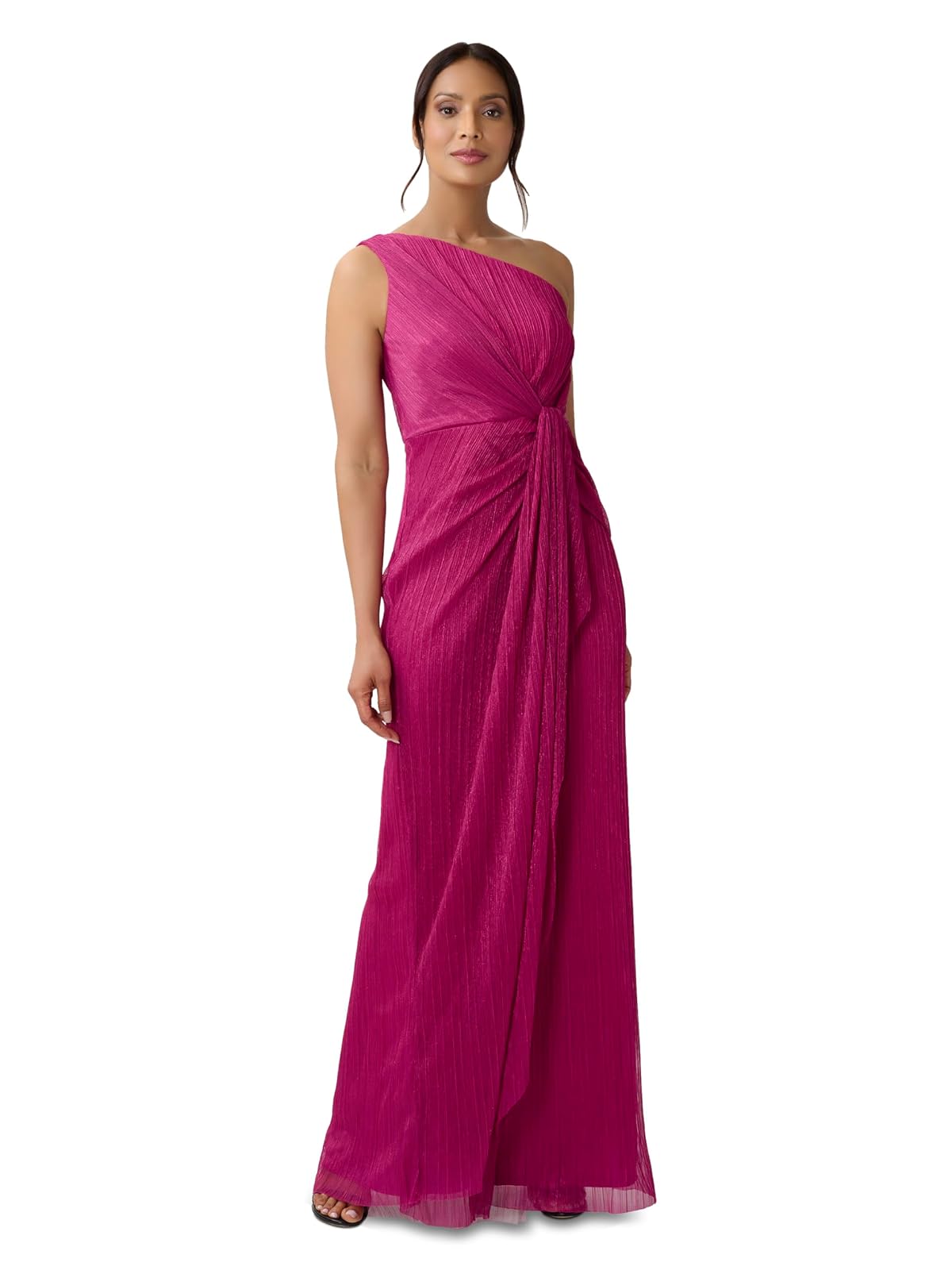 Adrianna Papell (ADRIL) Stardust Vestido Plisado drapeado Vestido de cctel para Mujer