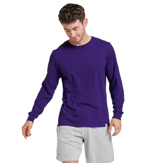 Russell Athletic Playera de Manga Larga de algodón de Alto Rendimiento. Camiseta para Hombre