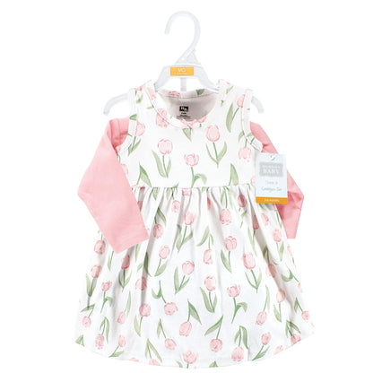 Hudson Baby Cotton Dress and Cardigan Set Vestido informal bebés niñas