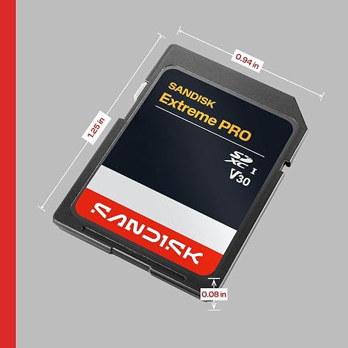 SANDISK - Tarjeta SD Extreme Pro SD UHS-I de 64 GB, hasta 200 MB/s de | Tarjeta SDXC UHS-I U3 con velocidad de lectura de 200 MB/s y capacidad de 64 GB para video 4K, fotografía en ráfaga y