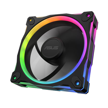 ASUS Prime MR120 ARGB Ventilador PC Paquete de 3 Negro - Paquete individual - MR120 ARGB|Reverse|Black
