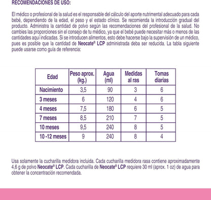 Neocate LCP Fórmula No Láctea para Necesidades Especiales de Nutrición, Lata 400 g