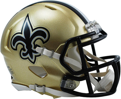Riddell NFL Speed Mini Casco de Colección - New Orleans Saints - Una talla - Color del equipo