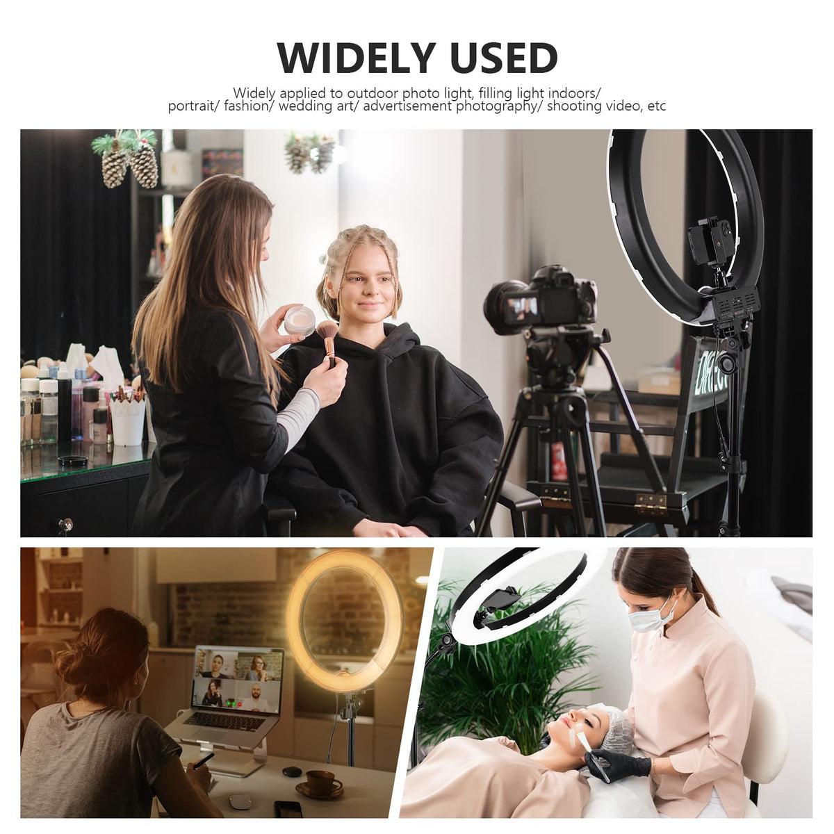 NEEWER 18-Pulgadas Luz de Anillo, 55W Regulable 5500K Luz con 240 LEDs | Color Filtro, Suave Tube, Carrying Bolsa, para YouTube TikTok, Selfies, Fotografia, Compatible con Camara y Smartphones