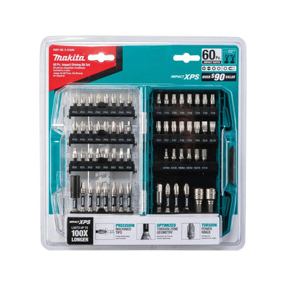 Makita Kit de 60 Puntas para Atornillar Impact XPS