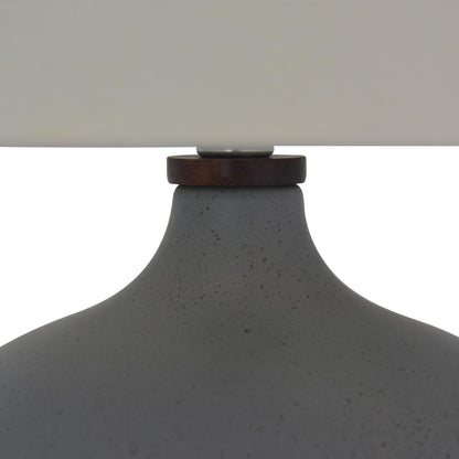 Luzerna CM-0114 Lámpara De Buro Dama Juana, Color Gris Ceniza, 1 Unidad