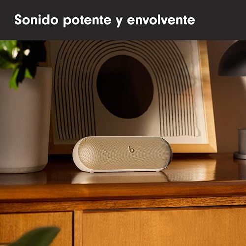 Beats Pill (Última versión)– Altavoz Bluetooth portátil, hasta 24 Horas de batería, Resistente al Agua, Compatible con Apple y Android, Sonido Potente para el hogar, Exteriores y Viajes– Champán