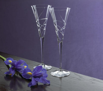 Lenox Adorn Toasting Flute, Clear, Set of 2