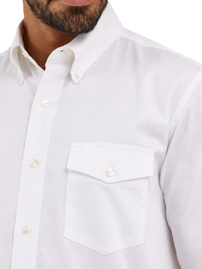 Wrangler Camisa de botones de manga larga con dos bolsillos para hombre
