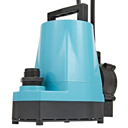 Little Giant 5-ASP-LL 115V, 1/6 HP Bomba automática de bajo nivel | 1500 GPH, cable de 18 pies con enchufe, sumergible, aluminio fundido, interruptor de diafragma Piggyback