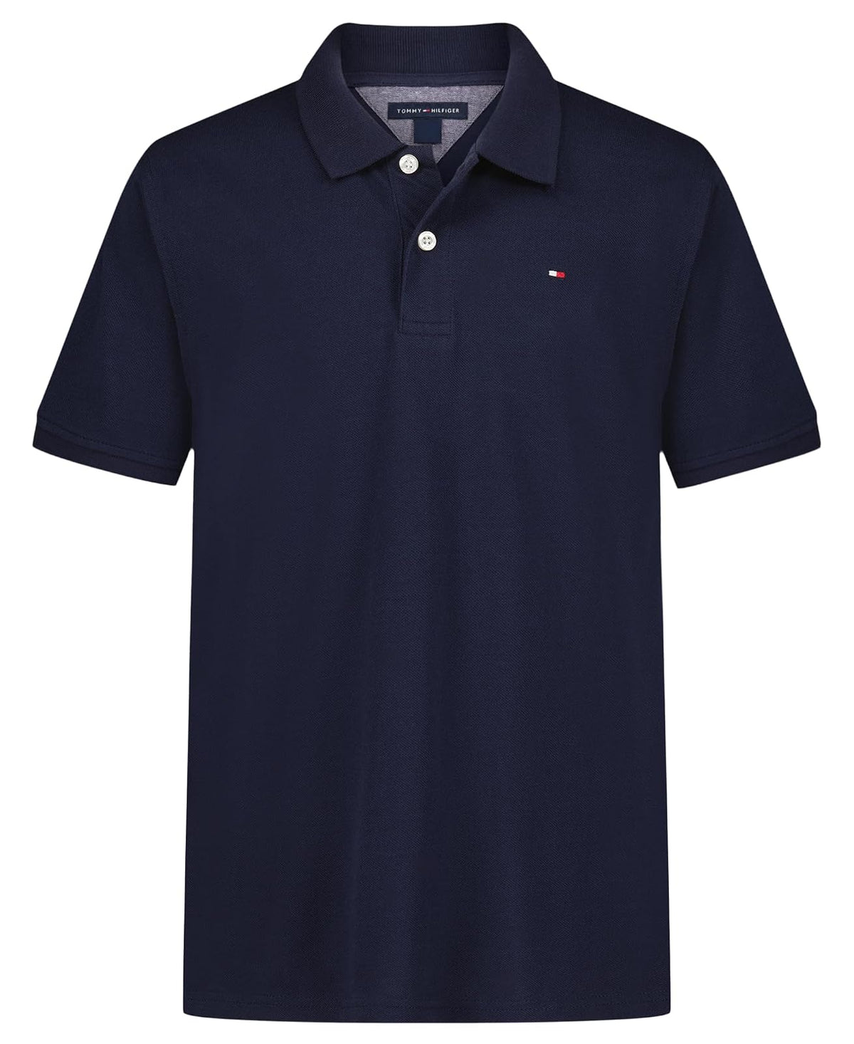 Tommy Hilfiger Playera Polo Manga Corta para Niño - 18-20 - Azul Marino