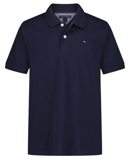 Tommy Hilfiger Playera Polo Manga Corta para Niño - 18-20 - Azul Marino