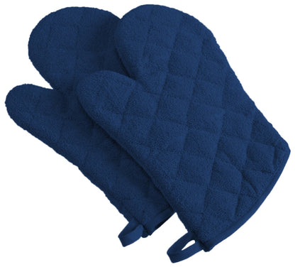 Guantes de Cocina DII de Algodón Terry Set de 2 - Terry - Azul náutico