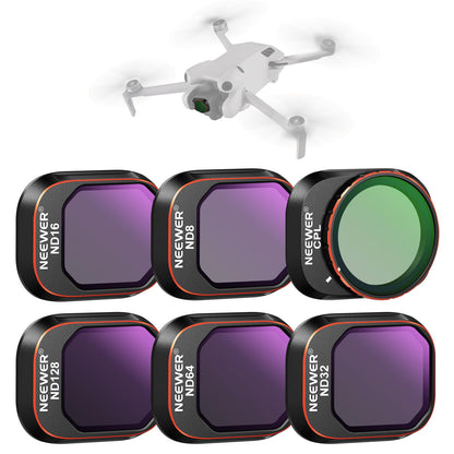 NEEWER Filtros para Drones DJI Mini ND CPL UV - Mini 4Pro - 6 Pack ND&CPL Filter