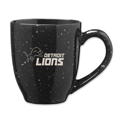 Rico Industries NFL Football Detroit Lions One Pride - Taza de café de cerámica moteada grabada con láser de 16 onzas
