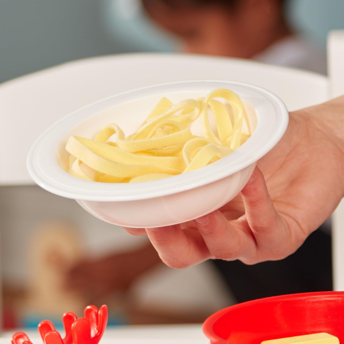 Melissa & Doug Pasta para Preparar y Servir, Juego de Imitación, Juego de Cocina en Fieltro, Fácil de Usar (más de 50 Piezas)