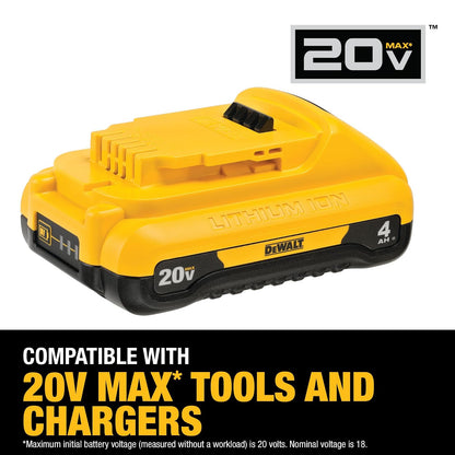 DEWALT Batería de 4.0Ah, Ion de Litio, 20V MAX (DCB240YY)