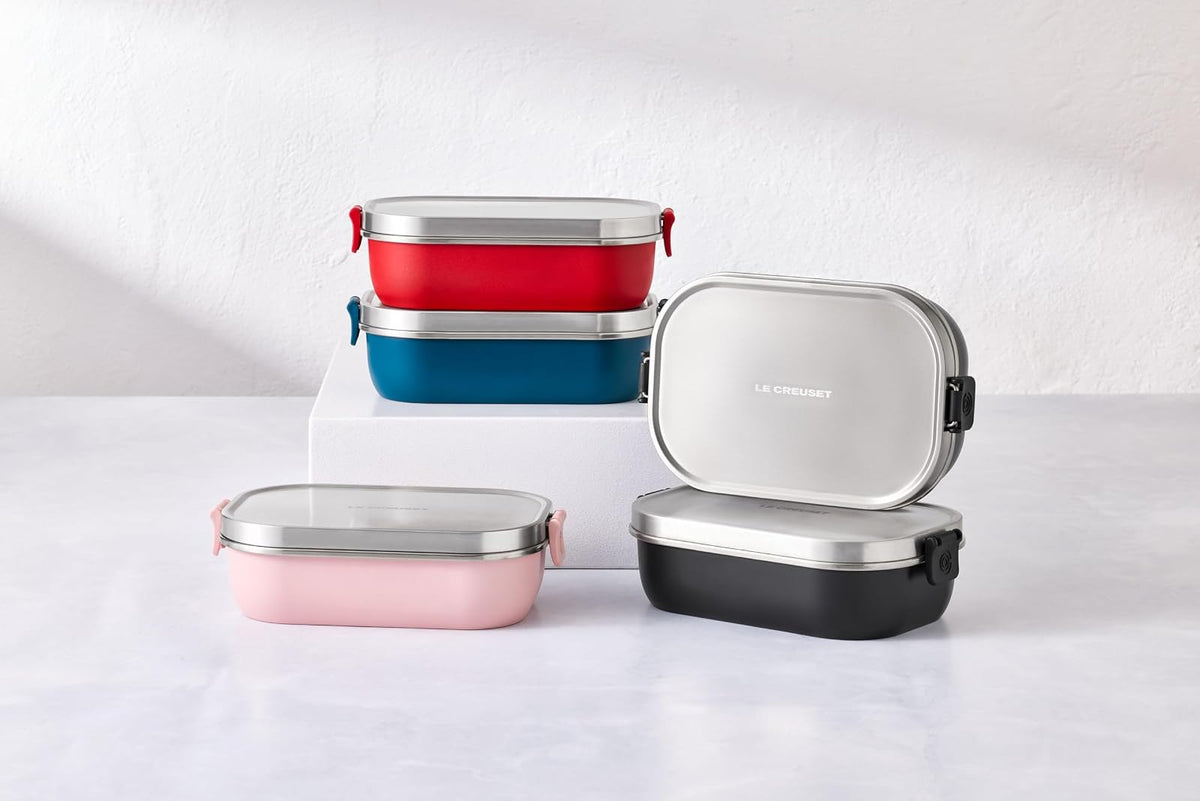 Le Creuset Lonchera de Acero Inoxidable Para Llevar, 30 onzas, Rosa Concha