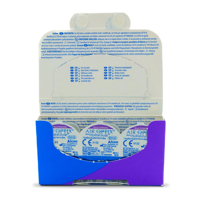 Air Optix plus HydraGlyde Multifocal Lentes de Contacto, 6 lentes, Dioptrías -7.5 Potencia de Adición de Lente Media