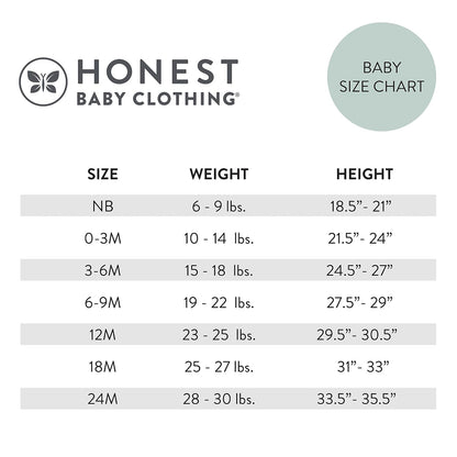 HonestBaby 2-Piece Pajamas Sleepwear Pjs 100% Organic Cotton for Baby, Toddler, Kids, Boy Juego de pijamabebés niños
